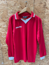 Vintage 90s Lotto Red Long Sleeve Soccer Jersey Shirt Size XL